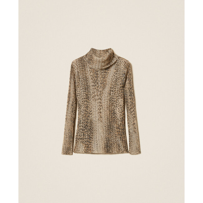 TWINSET DOLCEVITA - ST.CHECK CAMMELLO/NERO - 252TT3490 - 13042 _ webshop