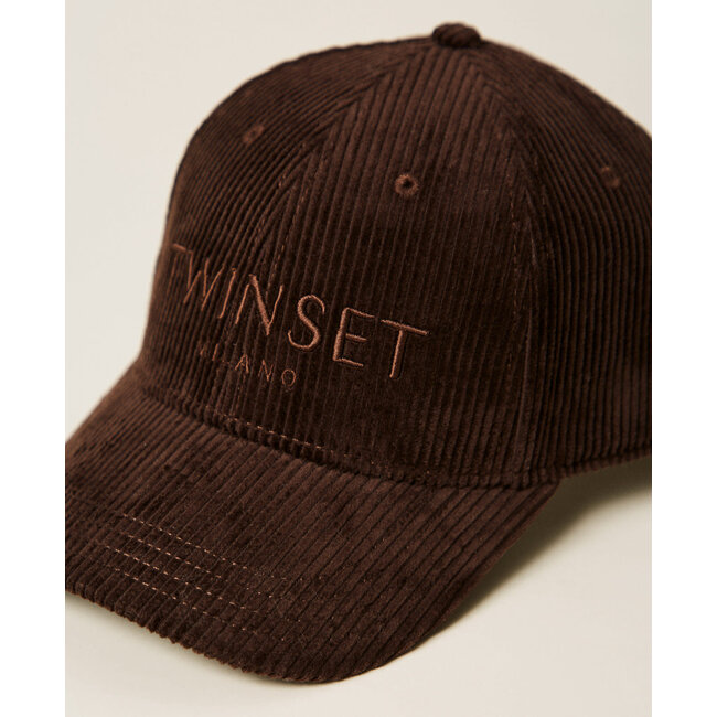TWINSET baseball pet - BLACK CHOCOLATE - 252TO5440 - 11054 _ webshop