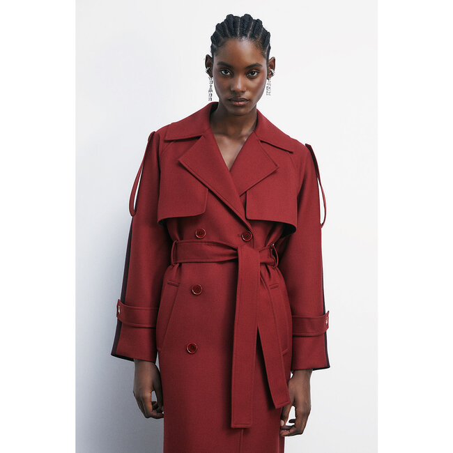 PATRIZIA PEPE JACKET - Velvet/purple red - 8O0188 A630 - J4L3   _ WEBSHOP