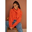 AC by Annelien Coorevits - Dambord trui DANNI ronde hals oranje _ webshop