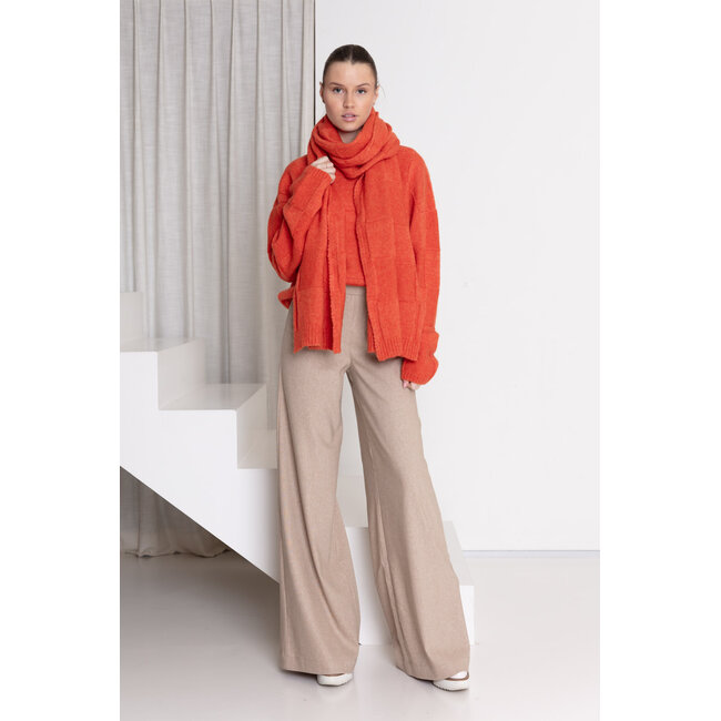 AC by Annelien Coorevits - Losse broek luta rekker achteraan creme _ webshop