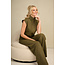 AC by Annelien Coorevits - Top OSCAR mouwloos spikkels khaki _ webshop