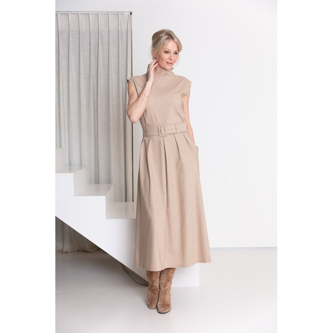 AC by Annelien Coorevits -Taillerok Roxy met riem creme _ webshop