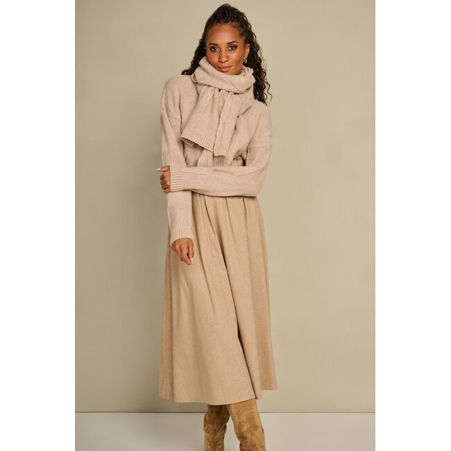 AC by Annelien Coorevits -Taillerok Roxy met riem creme _ webshop