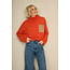 AC by Annelien Coorevits - Pull STEPHY zak borst contrast oranje _ webshop