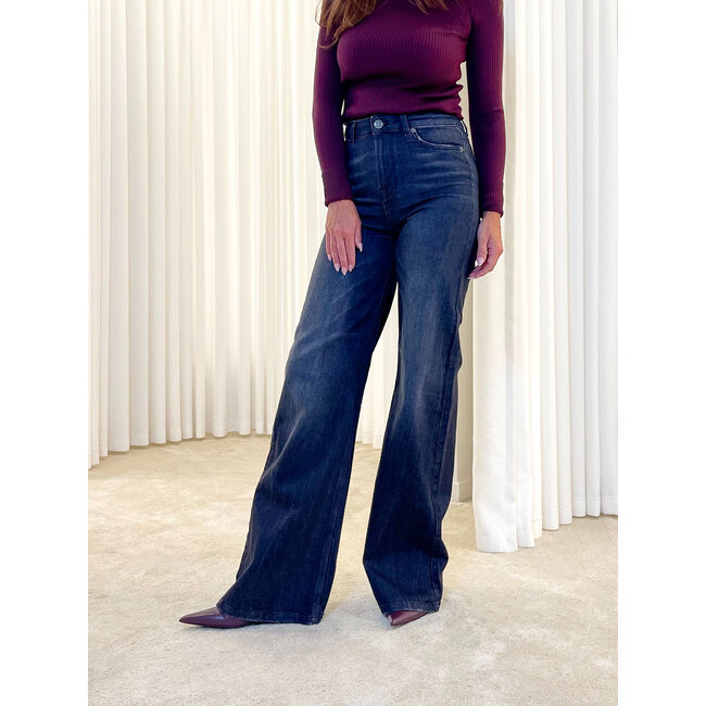 TWINSET WIDE LEG - DENIM NERO - 252TP2550 - 01103 _ webshop