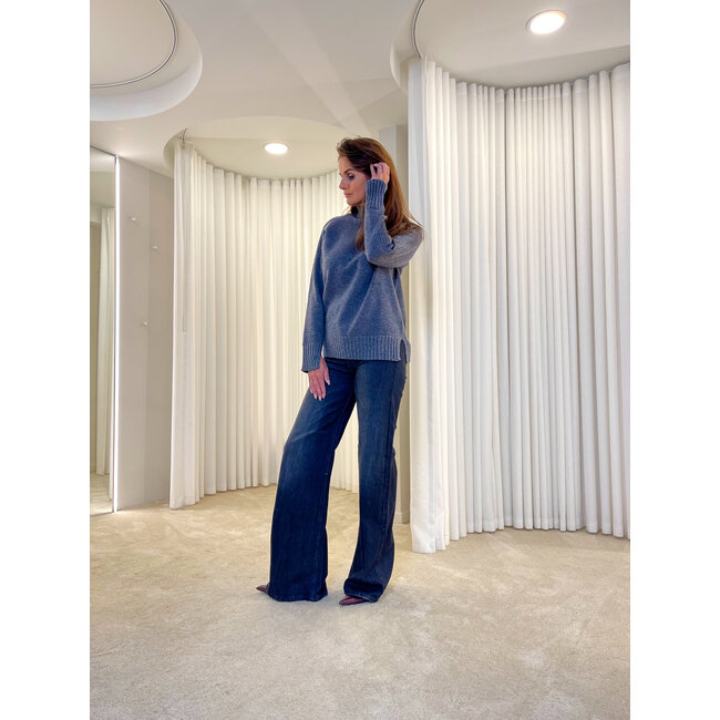 TWINSET trui - MEDIUM MEL. GREY/ARGENTO LUREX - 252TP3582 - 12800 _ webshop