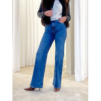 TWINSET TWINSET WIDE LEG FIT - DENIM MEDIO - 252TP2670 - 01611