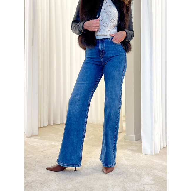 TWINSET WIDE LEG FIT - DENIM MEDIO - 252TP2670 - 01611 _ webshop