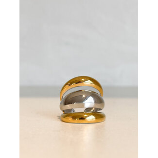 Selected by Kelly ring DF5 001 goud/zilver SS