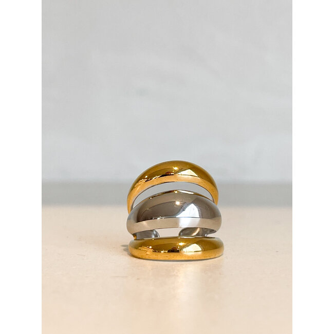 ring DF5 001 goud/zilver SS