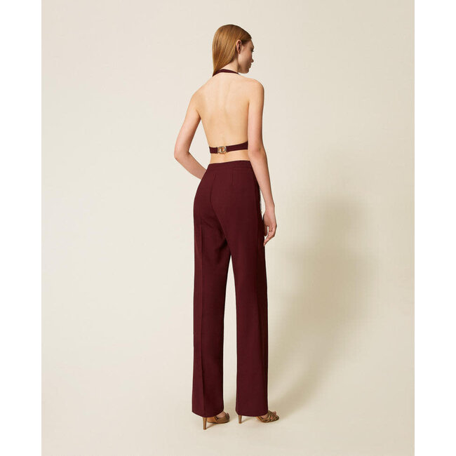 TWINSET broek - Crêpe broek met riem - 252TP2281 - 05609