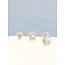 oorbellen 1 silver s925 (set 3 rechthoekig)