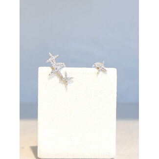 Selected by Kelly oorbellen 6 silver s925 ster