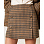 TWINSET minirok - SMALL CHECK CAMMELLO/NERO - 252TT2422 - 12884 _ webshop