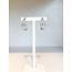 oorbellen DF5 014 creool dubbel zilver  SS