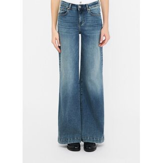 LIU JO LIU JO ECS DEN TOP AUTHENT.T400  PANTS DEN.BLU VINTAG.DIRTY UF5068-DS615 - 78917