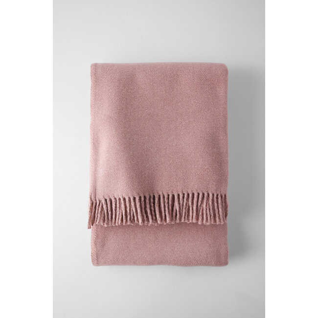 Menza by Véronique De Kock - Javier Plaid Dusty Rose 140x180cm