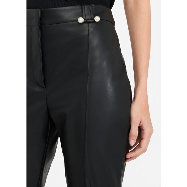 LIU JO CF5016 gecoate broek zwart