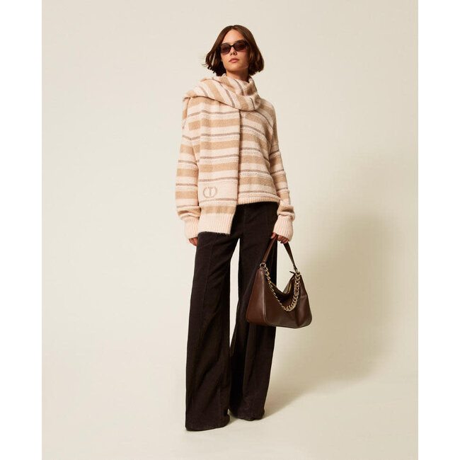 TWINSET broek - BLACK CHOCOLATE - 252TT2180 - 11054 _ webshop