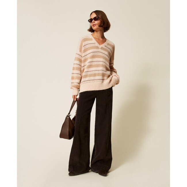 TWINSET broek - BLACK CHOCOLATE - 252TT2180 - 11054 _ webshop