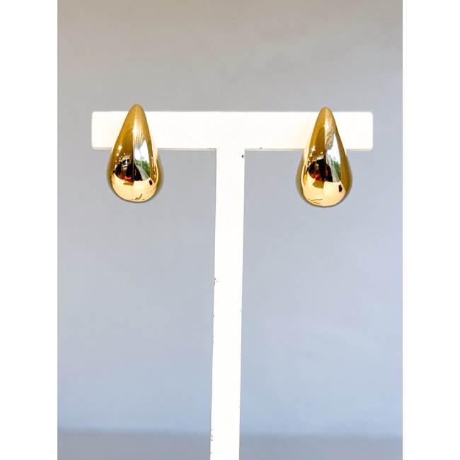 oorbellen DF5 017 druppel SS gold