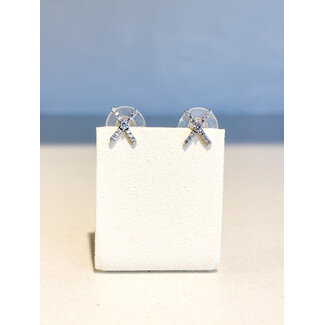 Selected by Kelly oorbellen 9 silver s925 kruis silver