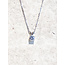 ketting 4 silver s925 steen enkel hanger