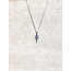ketting 5 silver s925 steen cirkel staaf strass