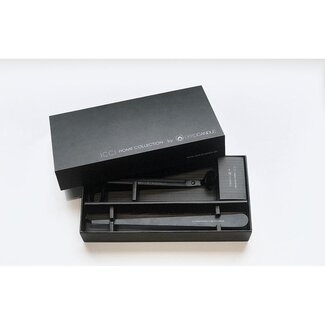 Dekocandle Giftbox with wicktrimmer and positioner - metal - black - 22x11x3,5cm