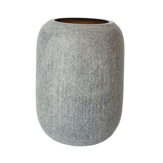 Dekocandle Theelicht Mouthblown T-light round smoke matt - Ø10x13cm