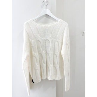 LIU JO LIU JO SOFT KNIT  SWEATER BIANCO LANA MF5489-MA60Q - 10701