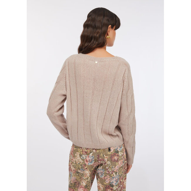 LIU JO SOFT KNIT  SWEATER ADOBE ROSE MF5489-MA60Q - 61508