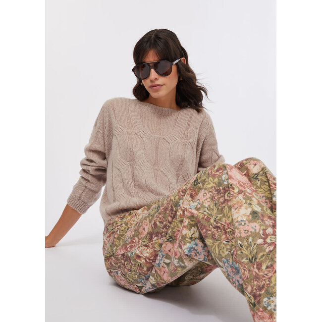 LIU JO SOFT KNIT  SWEATER ADOBE ROSE MF5489-MA60Q - 61508