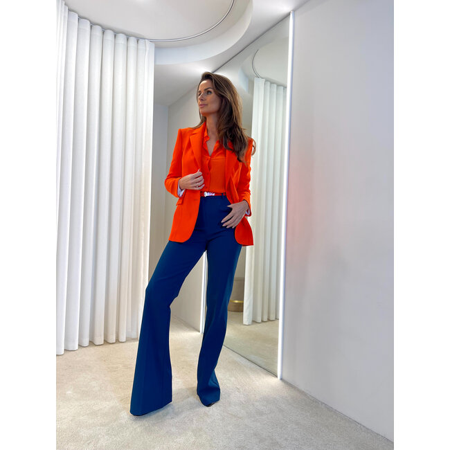 PATRIZIA PEPE broek - Lagoon Blue - 8P0792 CA97 - CA97 _webshop PATRIZIA PEPE