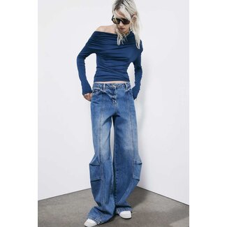 PATRIZIA PEPE PATRIZIA PEPE TOP - Lagoon Blue - 8M1766 J372 CA97