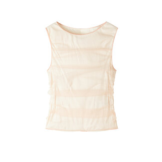 PATRIZIA PEPE PATRIZIA PEPE TOP - Warm Ivory/D. Coral - 8M1776 J370 J4U2