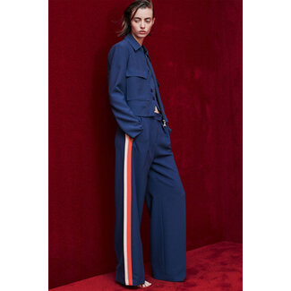 PATRIZIA PEPE PATRIZIA PEPE broek - Lagoon/Orange/Ivory - 8P0795 F5N7 - F5N7