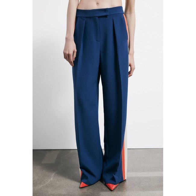 PATRIZIA PEPE broek - Lagoon/Orange/Ivory - 8P0795 F5N7 - F5N7 _webshop PATRIZIA PEPE