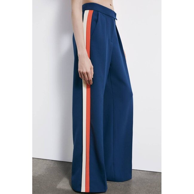 PATRIZIA PEPE broek - Lagoon/Orange/Ivory - 8P0795 F5N7 - F5N7 _webshop PATRIZIA PEPE