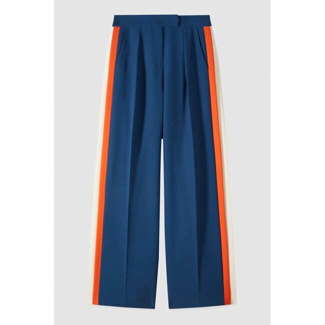 PATRIZIA PEPE broek - Lagoon/Orange/Ivory - 8P0795 F5N7 - F5N7 _webshop PATRIZIA PEPE