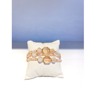 Selected by Kelly armband DSS26 001 beige 6cm