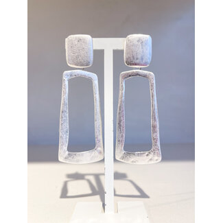 Selected by Kelly oorbellen DSS26 028 brushed silver