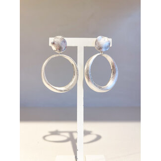 Selected by Kelly oorbellen DSS26 027 brushed silver