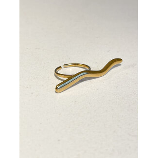 Selected by Kelly ring DSS26 001 SS gold