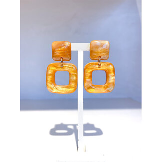 Selected by Kelly oorbellen DSS26 001 geel