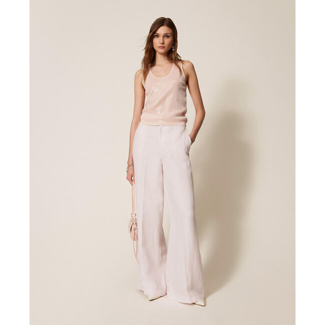 TWINSET top - zand roos - 261TP3301 - 00570 _ webshop