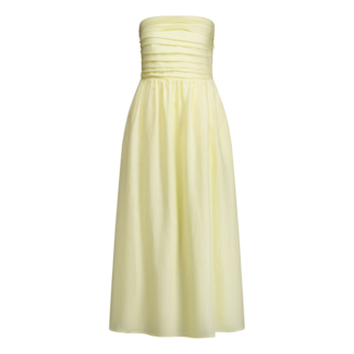 AC by Annelien Coorevits AC by Annelien Coorevits - Brigitte bustier kleed lichtgeel