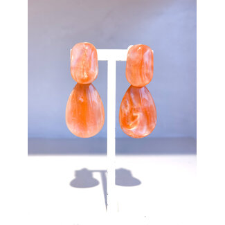 Selected by Kelly oorbellen DSS26 017 peach clips