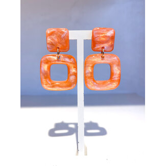 Selected by Kelly oorbellen DSS26 001 mandarine